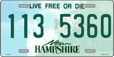 NH license plate 1135360
