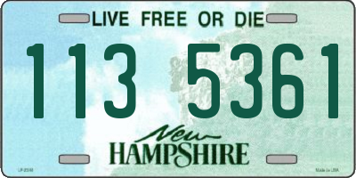 NH license plate 1135361