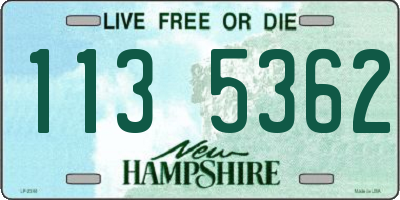 NH license plate 1135362