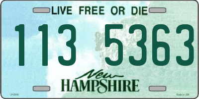 NH license plate 1135363