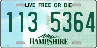 NH license plate 1135364