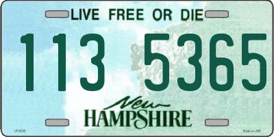 NH license plate 1135365