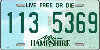 NH license plate 1135369