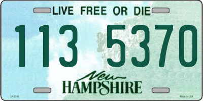 NH license plate 1135370
