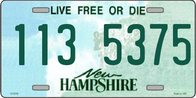 NH license plate 1135375