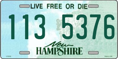NH license plate 1135376