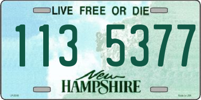 NH license plate 1135377