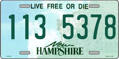NH license plate 1135378