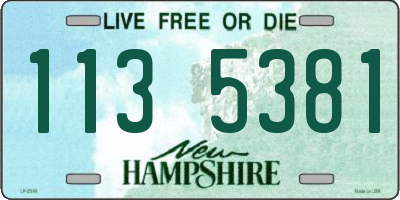 NH license plate 1135381