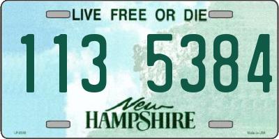 NH license plate 1135384