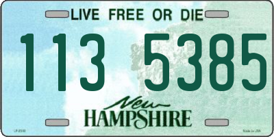 NH license plate 1135385