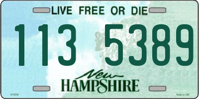 NH license plate 1135389