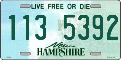 NH license plate 1135392
