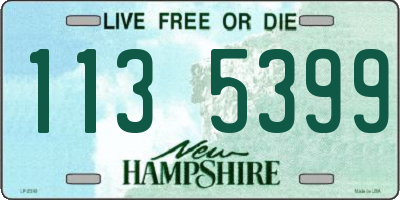 NH license plate 1135399