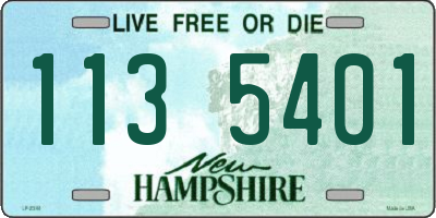 NH license plate 1135401