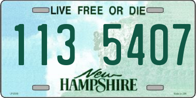 NH license plate 1135407