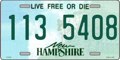 NH license plate 1135408