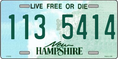 NH license plate 1135414