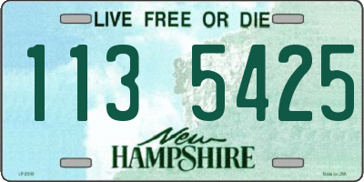 NH license plate 1135425