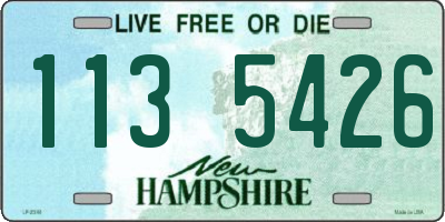 NH license plate 1135426