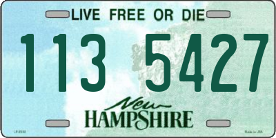 NH license plate 1135427