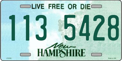 NH license plate 1135428