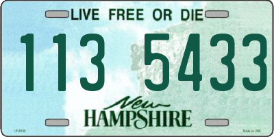 NH license plate 1135433