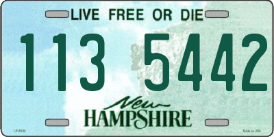 NH license plate 1135442
