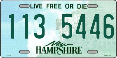 NH license plate 1135446