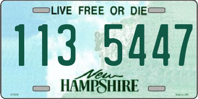NH license plate 1135447
