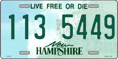 NH license plate 1135449