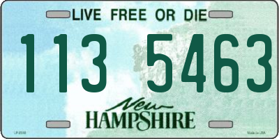 NH license plate 1135463