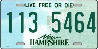 NH license plate 1135464