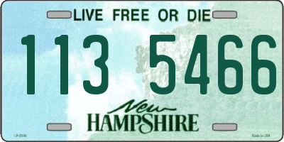 NH license plate 1135466