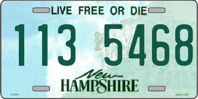 NH license plate 1135468