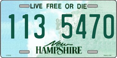 NH license plate 1135470