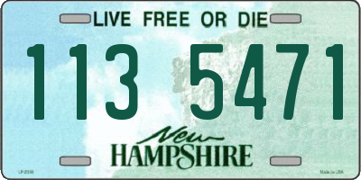 NH license plate 1135471