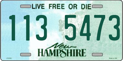 NH license plate 1135473
