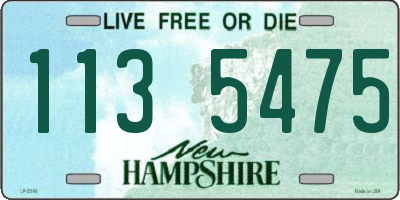 NH license plate 1135475