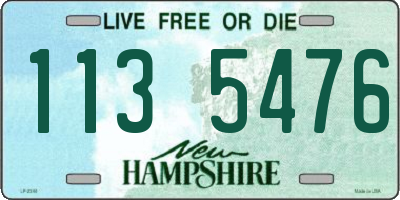 NH license plate 1135476