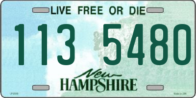 NH license plate 1135480