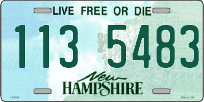 NH license plate 1135483