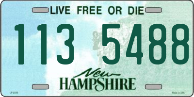 NH license plate 1135488