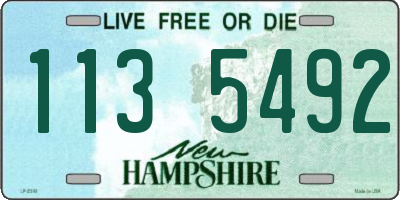 NH license plate 1135492
