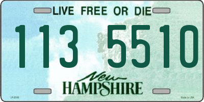 NH license plate 1135510