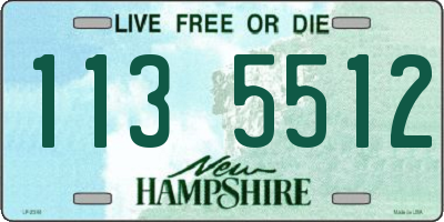 NH license plate 1135512