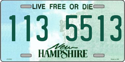 NH license plate 1135513