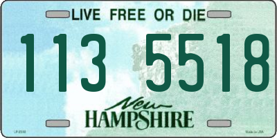 NH license plate 1135518