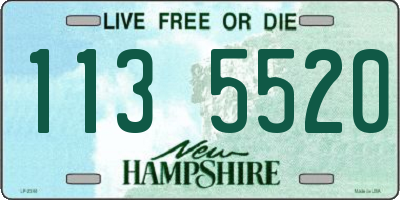 NH license plate 1135520