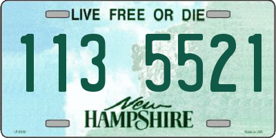 NH license plate 1135521